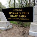 Indiana Dunes State Park sign